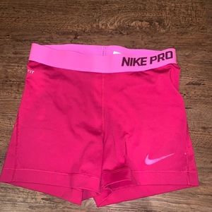 Pink nike pro spanks